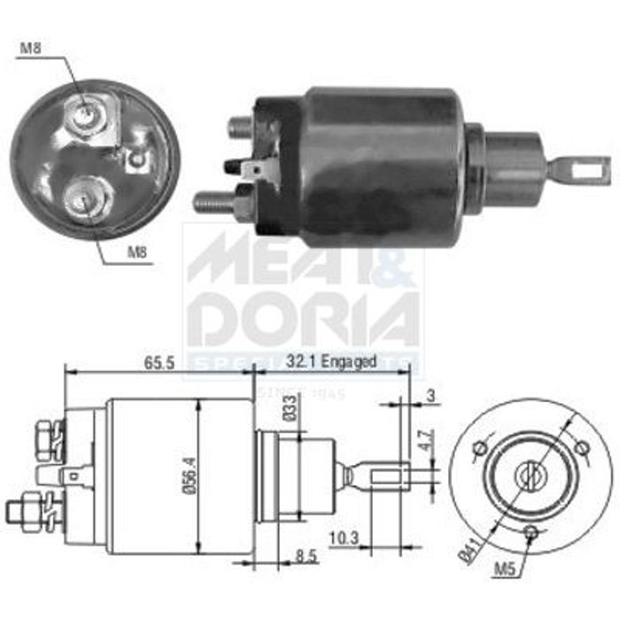 Magnetstarter passt zu: LAND ROVER 110/127, DEFENDER, DISCOVERY I; NISSAN SER...