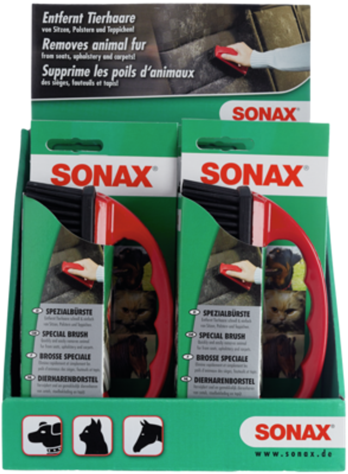(EN) Brush for washing and cleaning SONAX, (en) rubber, (EN) for fur