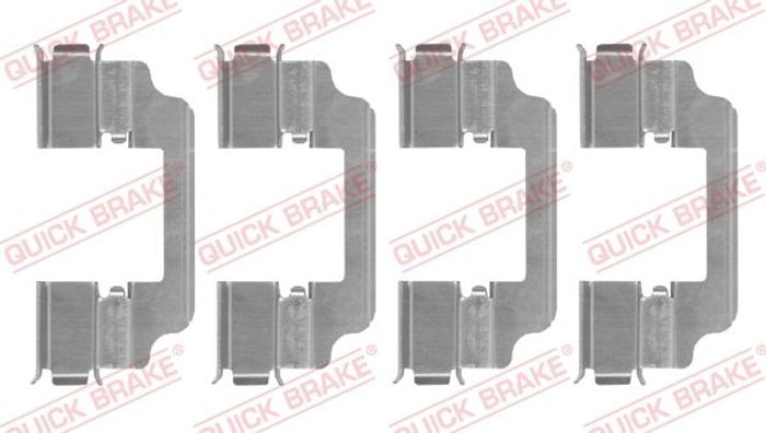 Montagesatz des Bremsklotzes hinten passt zu: BMW 2 (G42, G87), 3 (G20, G80,...