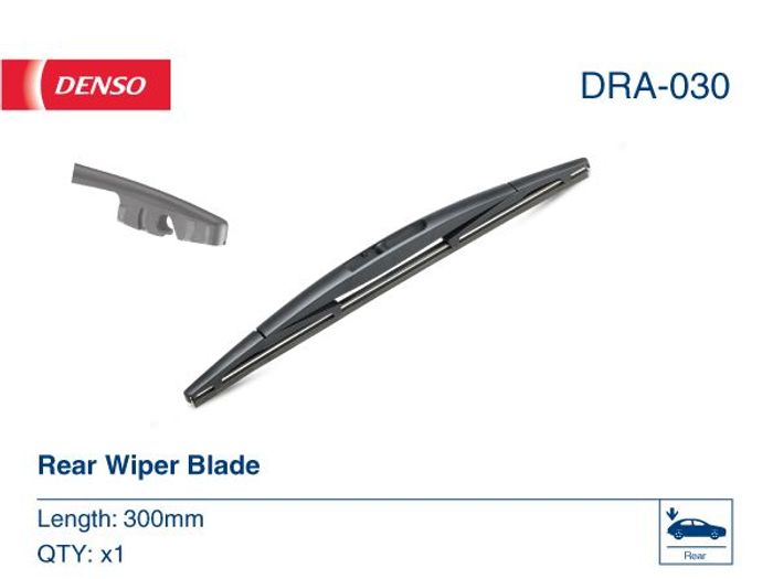 Wischerblatt Bügelwischer hinten (1Stück) DRA 300mm passt zu: BMW 1 (F20), 1...