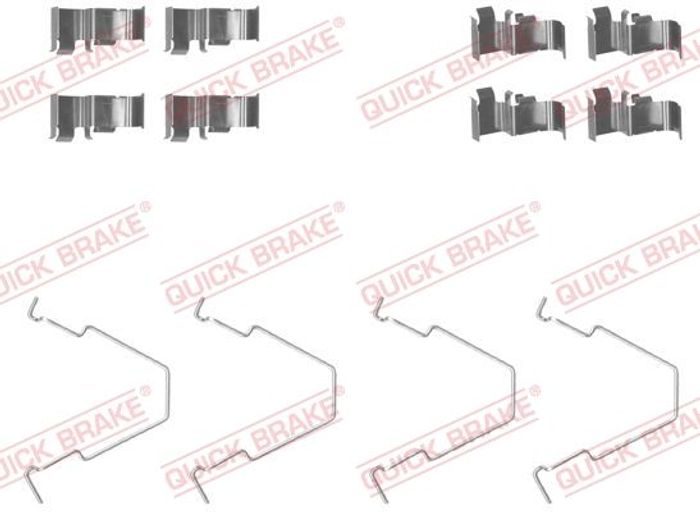 Montagesatz des Bremsklotzes hinten passt zu: KIA CARENS I, CLARUS, SHUMA, SH...