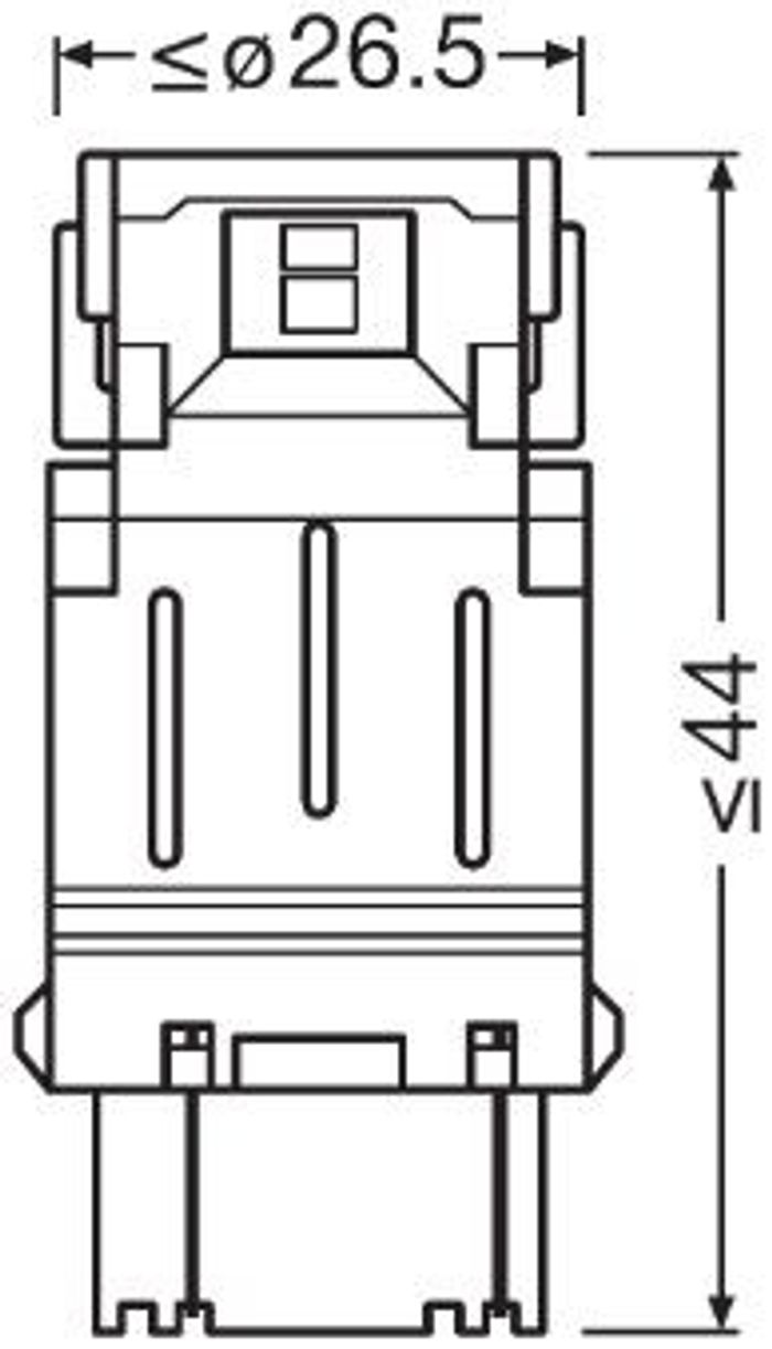 LED Glühbirne (Blister 2Stück) P27/7W 12V 2W keine Zertifizierung der Zulassu...