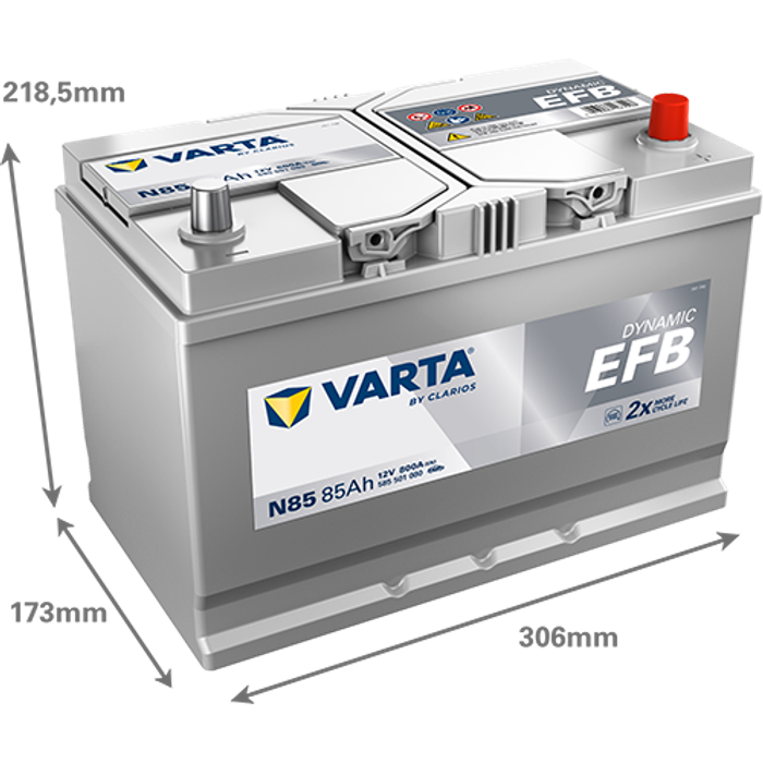 Batterie VARTA 12V 85Ah/800A (EN) Dynamic EFB; (EN) START&STOP EFB (P+ standa...