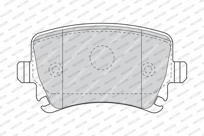 Bremsbelagsatz hinten (mit Bremssattelführungsschrauben), passt zu: AUDI A3,...