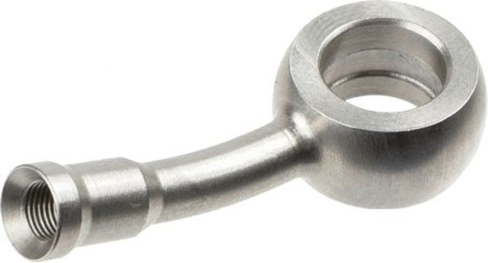 Bremsschlauchende, biegung: 20°, inox