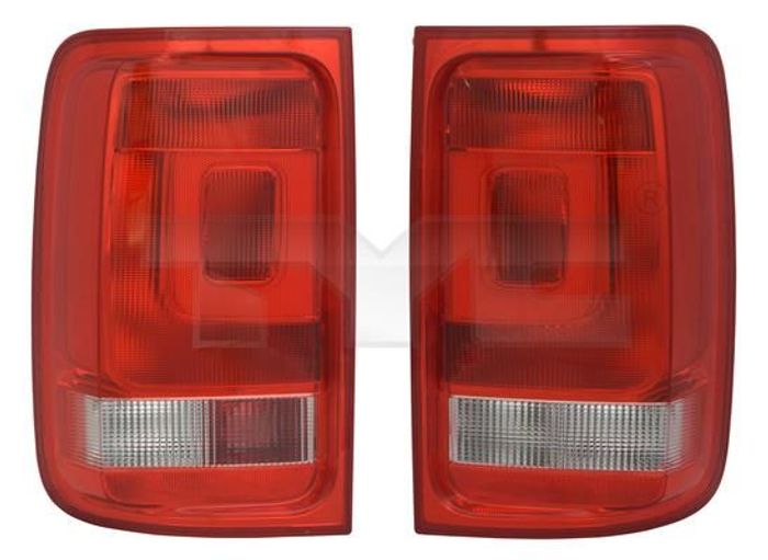 Lampe hinten L (LED, blinkerfarbe durchsichtig, glasfarbe rot) passt zu: VW A...