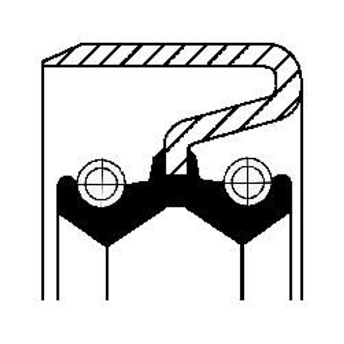 Radnabendichtung (170x195x18) passt zu: MASSEY FERGUSON 275, 275 E, 290, 290...