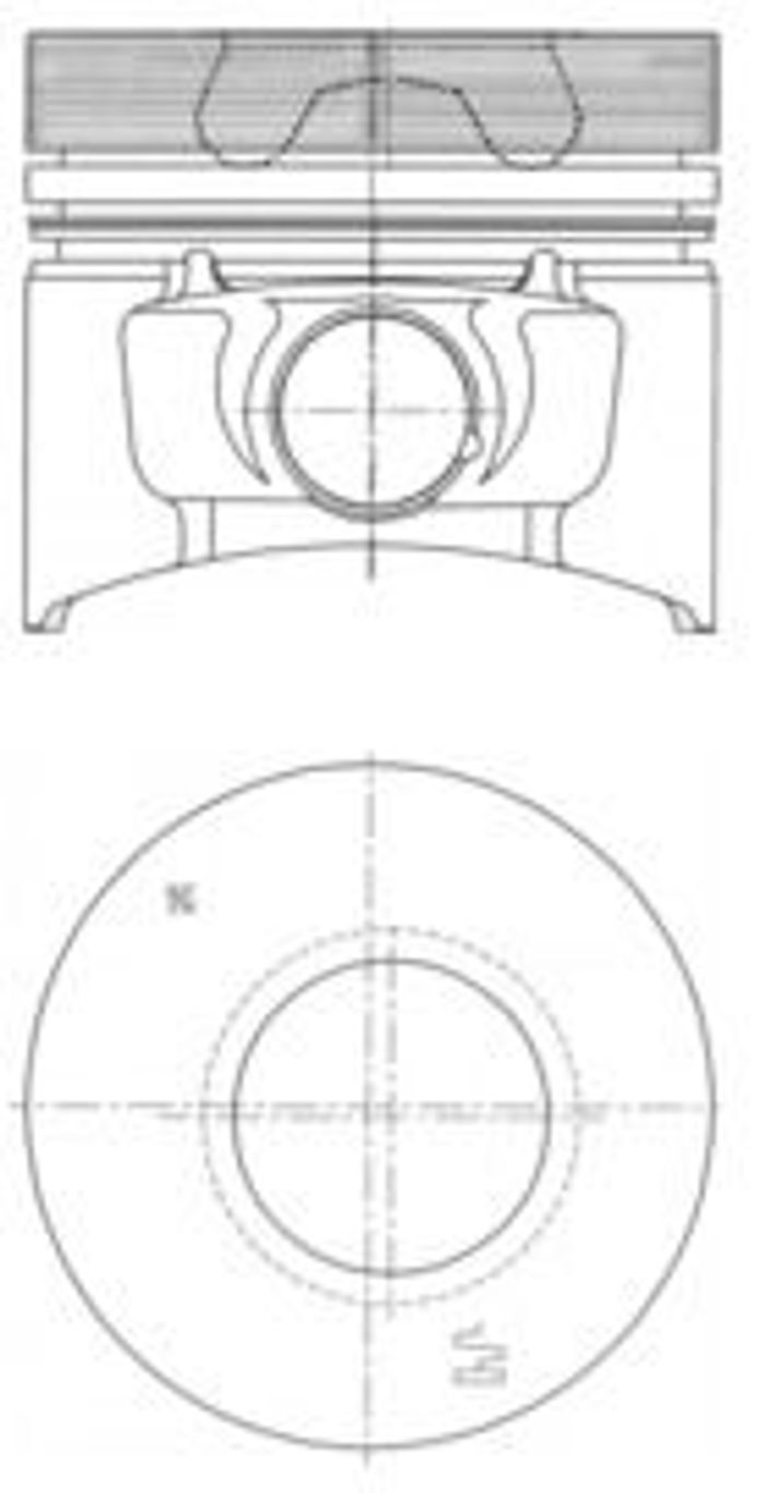 Kolben (durchmesser 94,5mm, +0,50) passt zu: AHLMANN AL100, AL100T, AL100TI,...