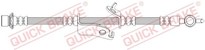 Bremsleitung elastisch vorne L (länge 675mm, M10x1/M10x1) passt zu: TOYOTA AV...