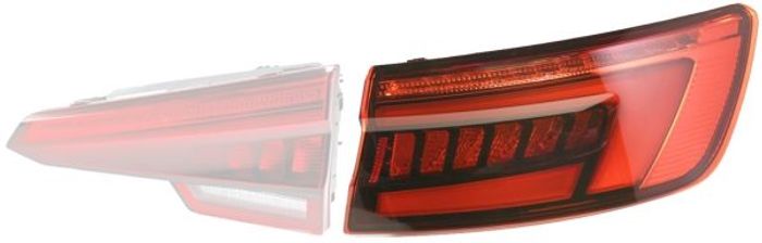 Lampe hinten L (äußerer Teil, LED) passt zu: AUDI A4 B9 Sedan 05.15-05.19