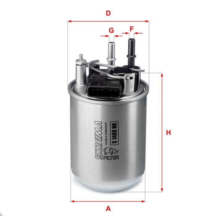 Kraftstofffilter passt zu: NISSAN JUKE 1.5D 06.10-12.19