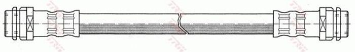 Bremsleitung elastisch hinten L/R (länge 168mm, M10x1/M10x1) passt zu: AUDI A...