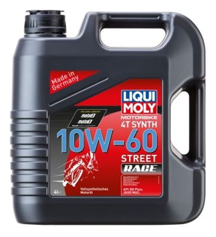 4T-Motoröl LIQUI MOLY Street race 10W60 4l, API SL JASO MA-2 synthetisch
