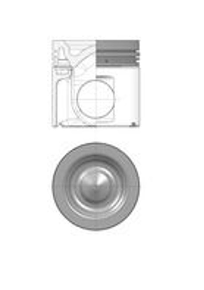 Kolben (durchmesser 127mm, STD) passt zu: SCANIA 4, G I, P I, R I, T DC16.04-...