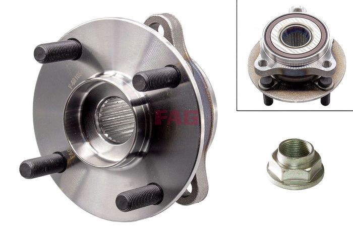 Radlagersatz mit Nabe hinten/vorne L/R (x122) passt zu: MAZDA 2 1.5/1.5D/1.5H...