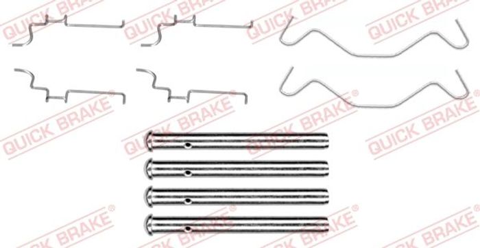 Montagesatz des Bremsklotzes hinten passt zu: MITSUBISHI SPACE STAR; TOYOTA C...