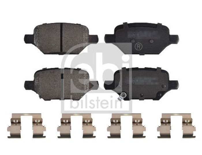Bremsbelagsatz hinten ((EN) with clamps), passt zu: CHEVROLET TRAX; OPEL MOKK...