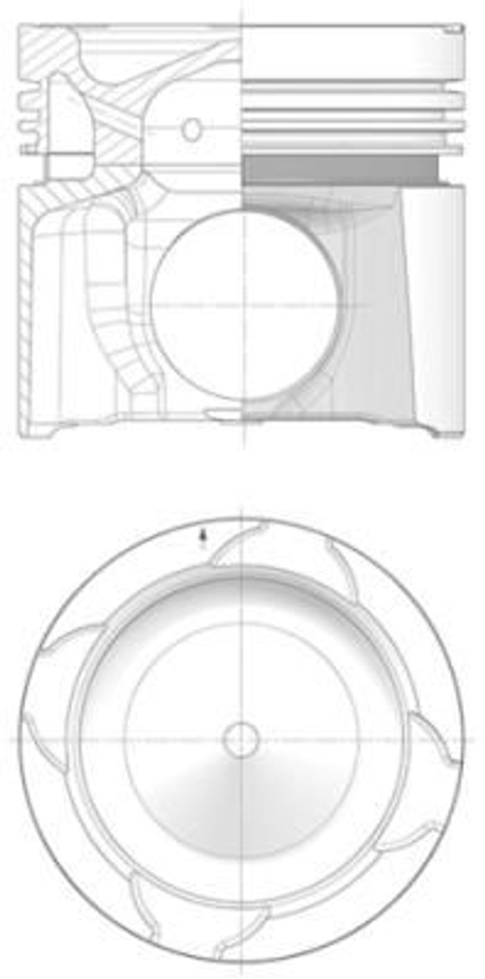 Kolben (durchmesser 130mm, STD) passt zu: DAF CF, XF 106, XF II, XFC, XG, XG+...
