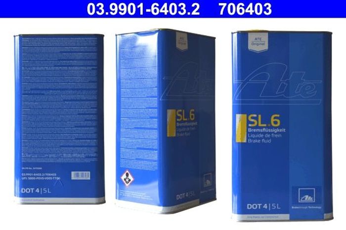 Bremsflüssigkeit DOT4 (5L) [trocken: 265°C, nass: 175°C, viskosität mm2/s: 70...