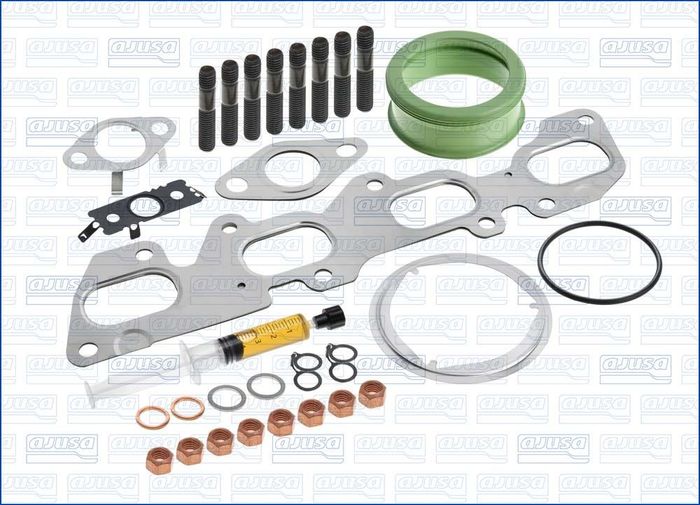 Montageset der Turbokompressors (mit Dichtungen) passt zu: MAN TGE; VW CALIFO...