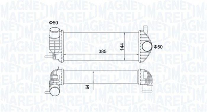 Ansaugluftkühler passt zu: RENAULT KANGOO BE BOP, KANGOO EXPRESS, KANGOO II 1...