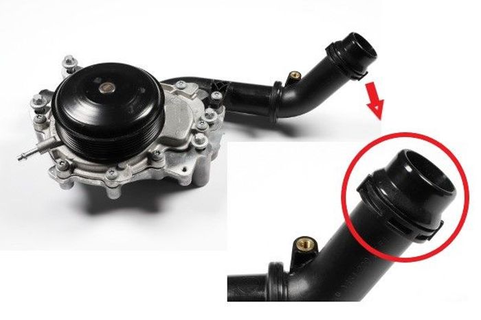 Kühlmittelpumpe, mit dichtung passt zu: MERCEDES C (C204), C (W204), C T-MODE...