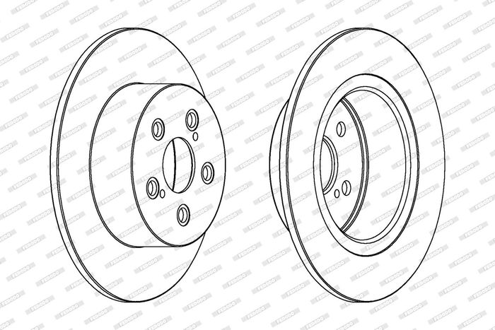 Kpl. Scheibenbremsen hinten L/R passt zu: TOYOTA AVENSIS 1.6-2.0D 09.97-02.03