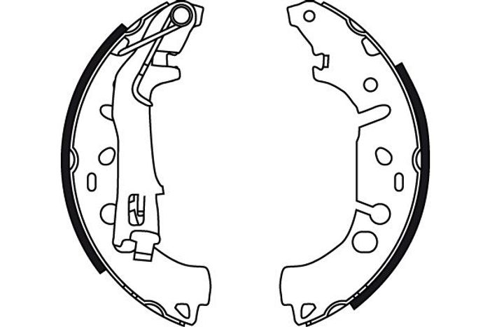 Bremsbacke passt zu: CITROEN NEMO; FIAT FIORINO, GRANDE PUNTO, LINEA, PUNTO,...