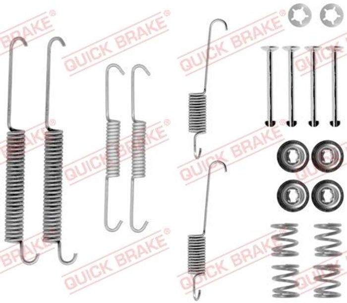 Montagesatz der Bremsbacken (LUCAS) passt zu: CITROEN SAXO, XSARA, ZX; PEUGEO...