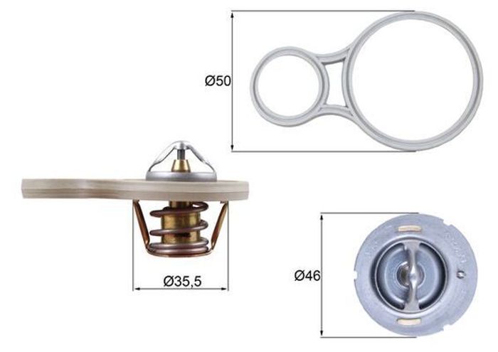 Thermostat, Kühlmittel