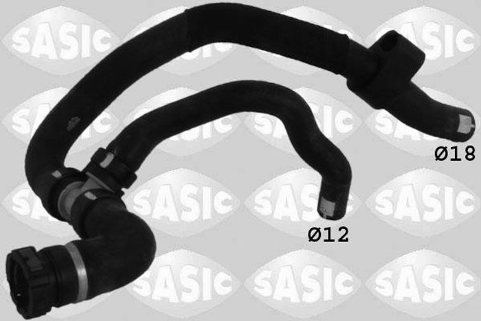 Kühlsystem Gummischlauch eingangsseite (12mm/18mm) passt zu: RENAULT LAGUNA,...