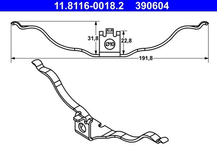 Montagesatz des Bremsklotzes passt zu: AUDI A8 D4, Q5 2.0-6.3 11.09-01.18