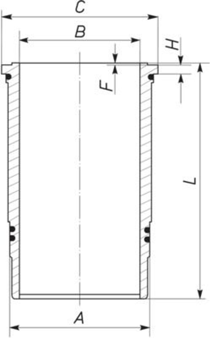 Zylinderbuchse (122mm) passt zu: LIEBHERR A904, A904 LITRONIC, A914 LITRONIC,...
