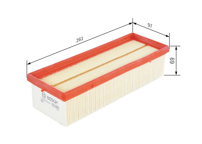 Luftfilter (Filterpatrone) passt zu: DACIA DUSTER, LOGAN, LOGAN EXPRESS, LOGA...