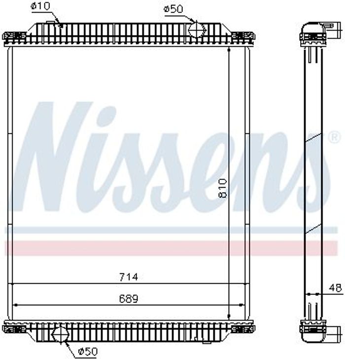 Kühler Motor ((en) without frame) passt zu: RVI PREMIUM dCi11B/43-MIDR06.02.2...