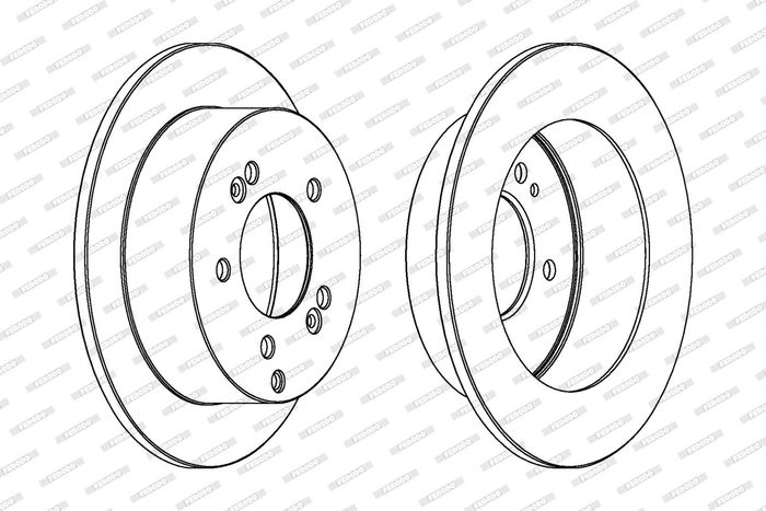 Kpl. Scheibenbremsen hinten L/R passt zu: HYUNDAI SONATA V, TUCSON, XG; KIA M...