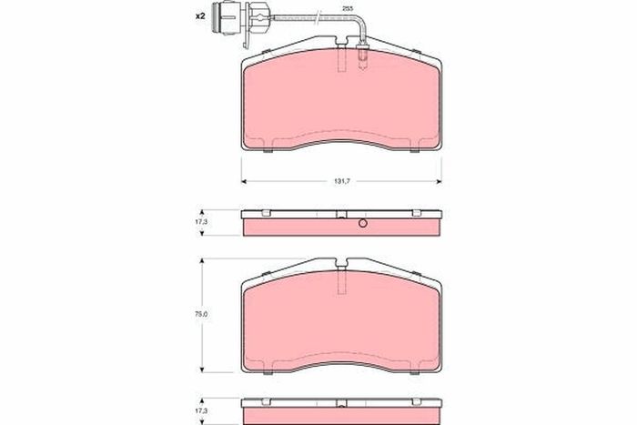 Bremsbelagsatz vorne , passt zu: AUDI A8 D2 2.5D-6.0 03.94-09.02
