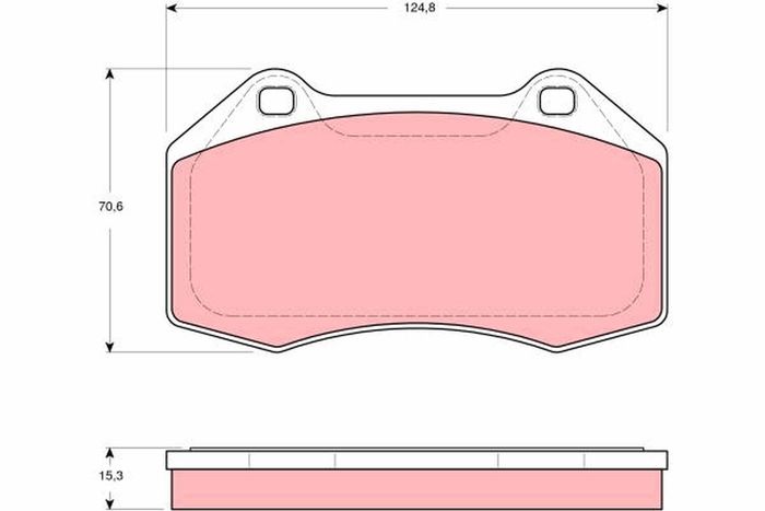 Bremsbelagsatz vorne , passt zu: RENAULT CLIO III, MEGANE II, MEGANE III 2.0/...