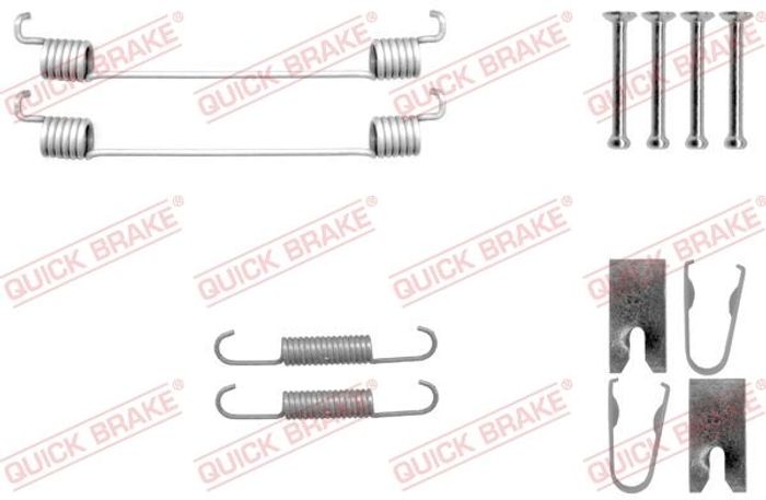 Montagesatz der Bremsbacken passt zu: FIAT 500E; LADA VESTA; NISSAN MICRA C+C...