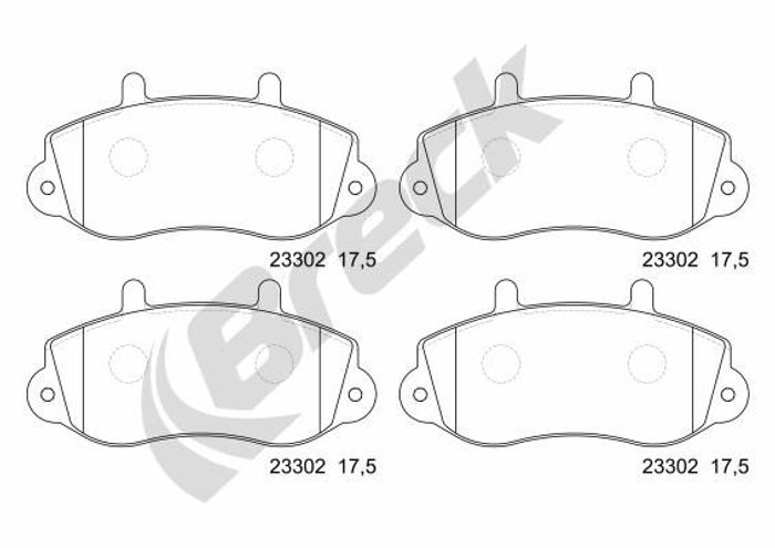 Bremsbelagsatz vorne , passt zu: OPEL MOVANO A; RENAULT MASTER II 1.9D-2.8D 1...