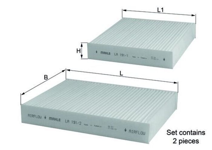 Innenraumluftfilter passt zu: DS DS 3; CITROEN C3 II, C3 III, C3 ORIGIN III,...