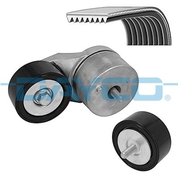Satz der Rippenriemen (mit Spanner) länge 2076mm passt zu: DAF CF, XF 106 MX-...