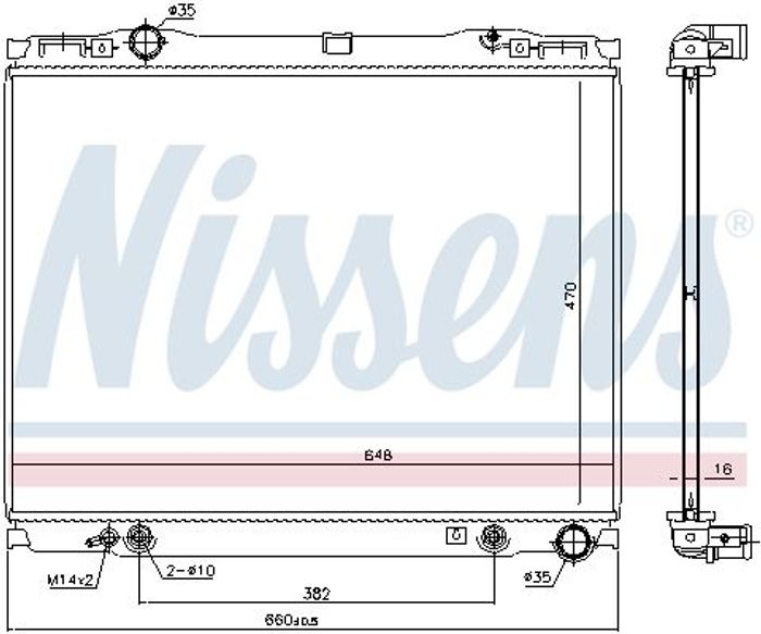 Kühler Motor (automatikgetriebe) passt zu: KIA SORENTO I 2.4/2.5D/3.5 08.02-1...