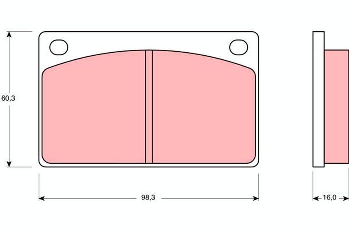 Bremsbelagsatz vorne , passt zu: VOLVO 140, 240, 260 1.8-2.8 07.67-08.93
