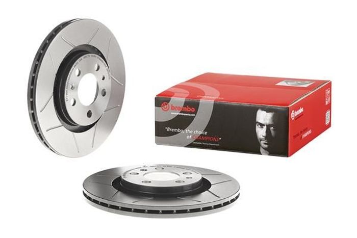 Bremsscheibe, BREMBO Max, 1Stück, geschlitzt, vorne ; L/R, außendurchmesser 2...