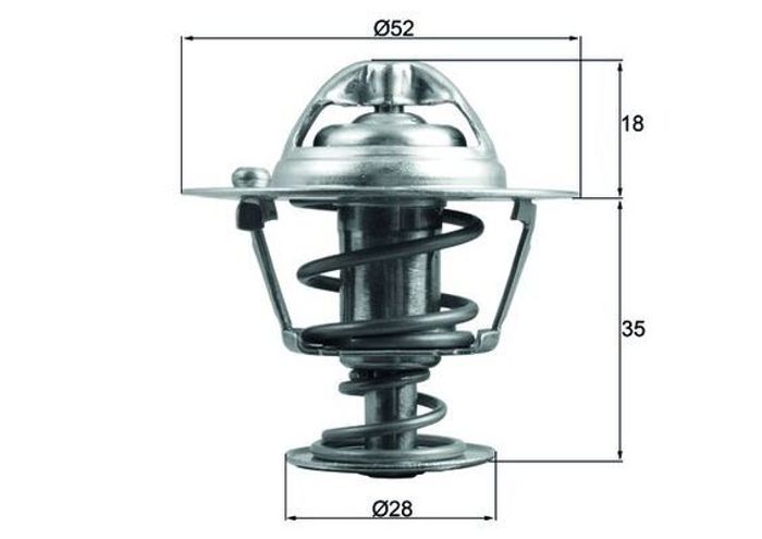 Kühlmittelthermostat (78°C) passt zu: HONDA ACCORD IV, ACCORD V, ACCORD VI, C...