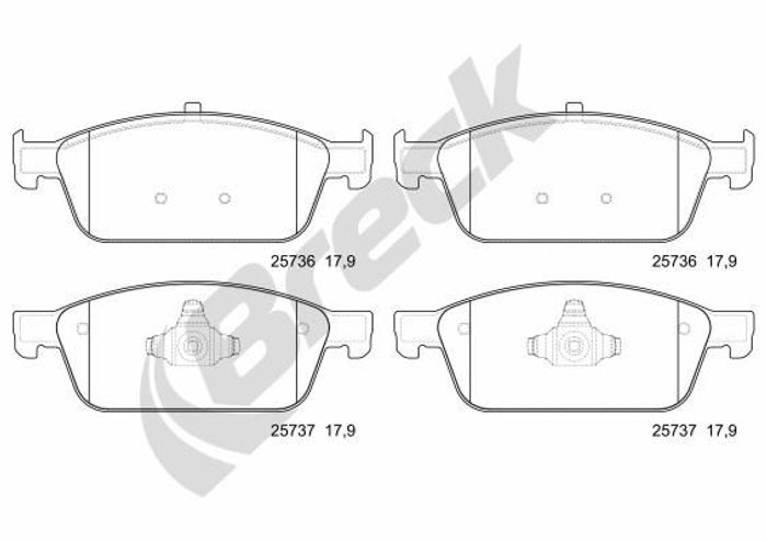 Bremsbelagsatz vorne , passt zu: FORD FOCUS III, KUGA II, TOURNEO CONNECT V40...