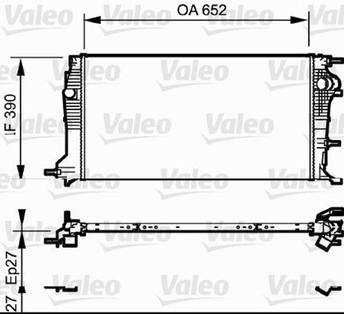 Kühler Motor passt zu: RENAULT FLUENCE, GRAND SCENIC III, MEGANE, MEGANE III,...
