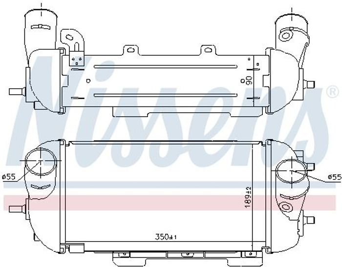 Ansaugluftkühler passt zu: HYUNDAI TUCSON; KIA SPORTAGE IV 2.0D 06.15-09.22