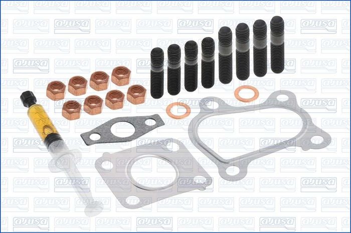 Montageset der Turbokompressors (mit Dichtungen) passt zu: HYUNDAI TRAJET; KI...